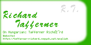 richard tafferner business card